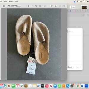 Zara, 38, Light brown suede slip-on shoes